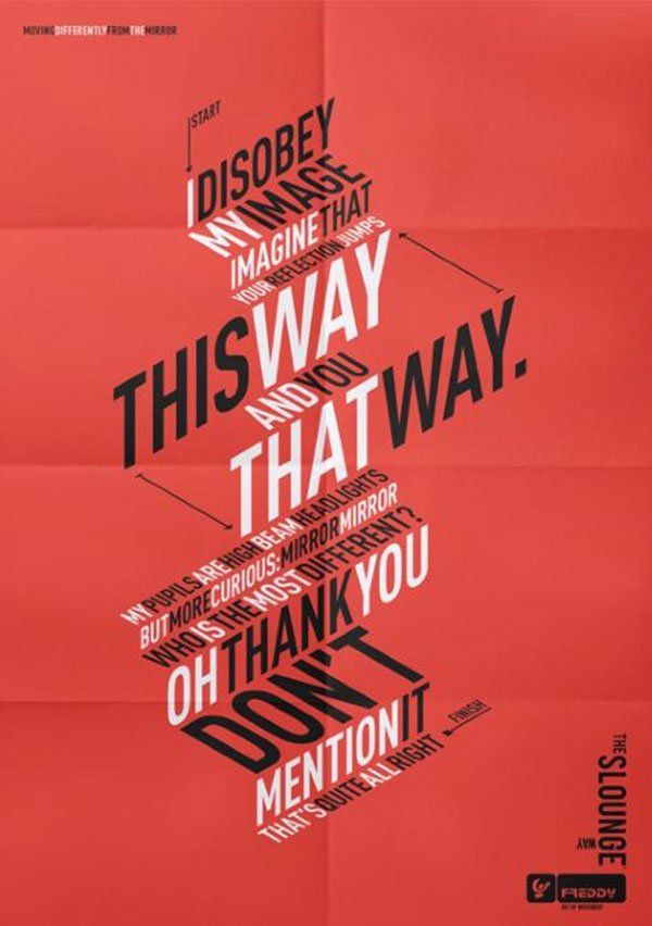 expressive typography ads